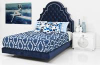 Marrakesh Bed in Navy Velvet