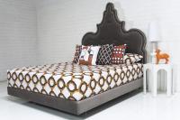 Tangier Bed with Pulled Buttons