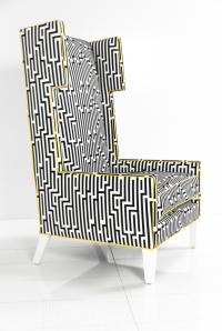The Geometric Tangier Wing Chair