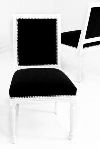 Bordeaux Dining Chair in Black Velvet