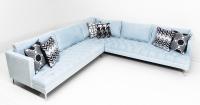 Down With Love Sectional in Capri Suede