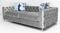 Inside Out New Deep Sofa in Bristol Elephant Grey Velvet