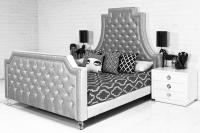 The Lolita Bed in Majestic Silver