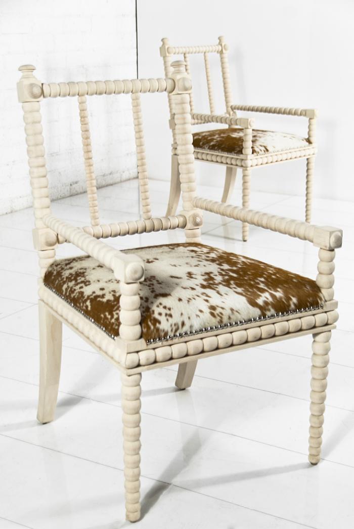 www.roomservicestore Acapulco Cowhide Dining Chair