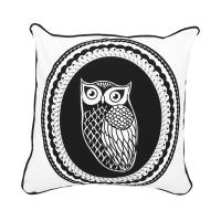 Owl Cameo Black & White