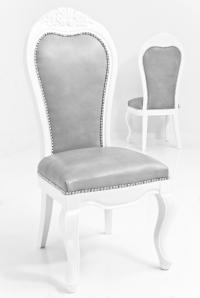 Riviera Dining Chair in Grey Faux Leather