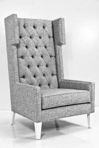 Tangier Wing Chair in Zuma Pumice Textured Linen