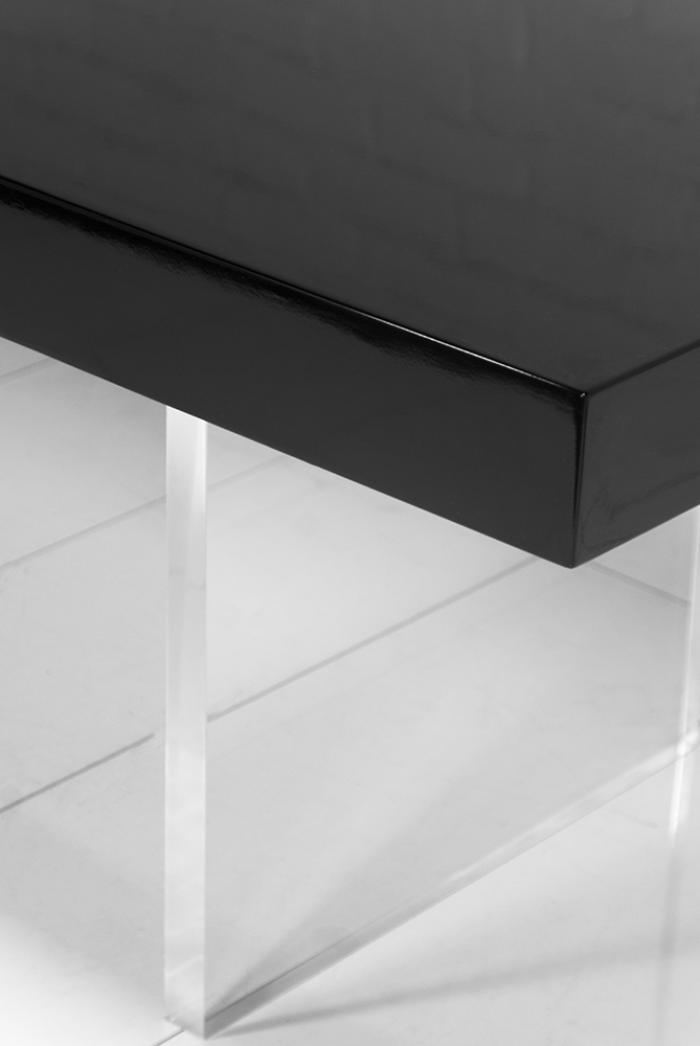 www.roomservicestore.com - Lucite Plinth Leg Dining Table
