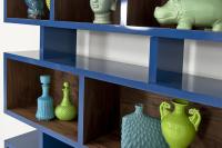 Kubist Bookshelf in Blue