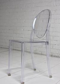 Acrylic Louis Style Chair Armless 