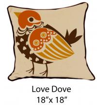 Love Dove Oatmeal/Brown/Orange/Yellow 