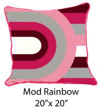 Mod Rainbow White/Pink/Burgundy/Gray  