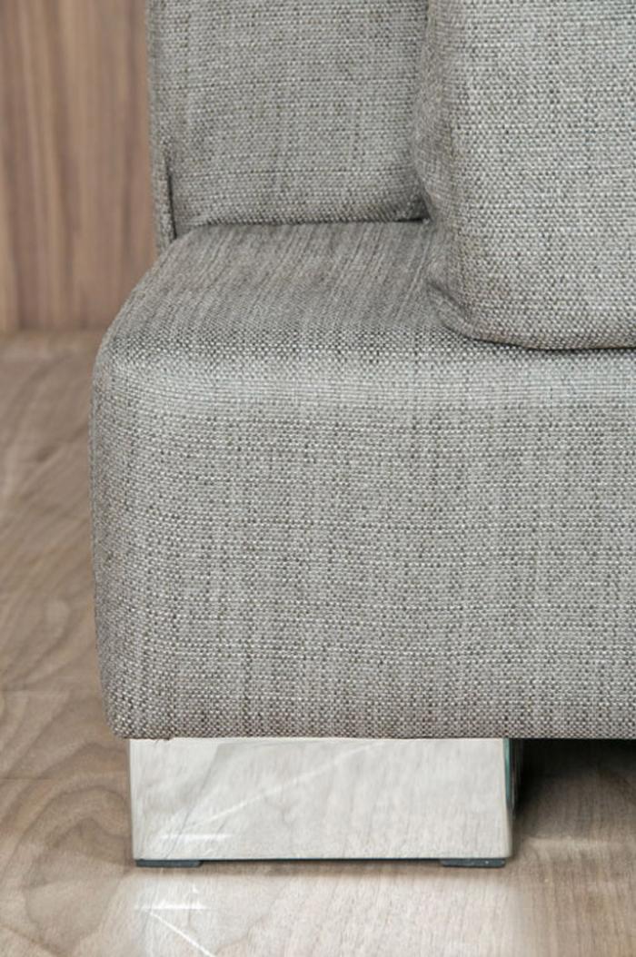 Oliver Sofa In Grey Textured Fabric