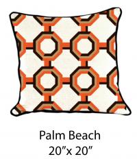 Palm Beach White/Orange/Brown/Mustard