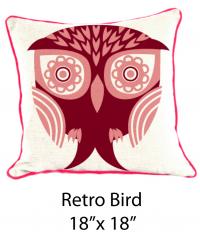 Retro Bird White/Pink/Burgundy 